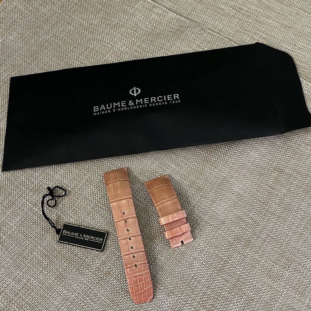 Baume & Mercier Pink Crocodile Leather Band for 8743